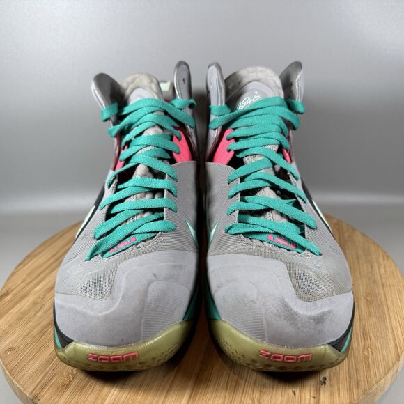 S Nike LeBron 9 P.S. Elite South Beach Men’s Size 9.5 OG‎ 516958-001 Teal Pink main image 6